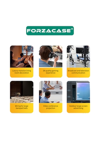 Forzacase Micro Hdmı To Hdmı Kablo 2m Raspberry Pi Kamera Gopro Uyumlu Çevirici - Fc1198 1 Adet