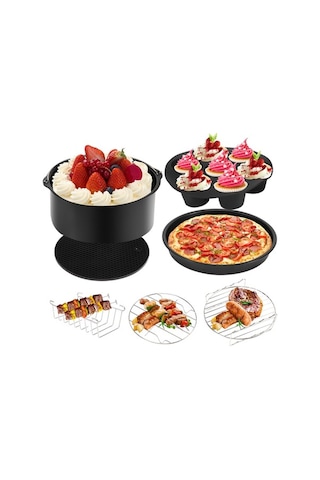 Ulzyvf Set Qt Pişirme Op101 Ninja İçin Hava Gümüş Gereçleri Fritöz Foodi Aksesuarları 7 5&6.5&8 Hr Gümüş