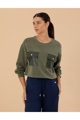 Pierre Cardin Kadın Kahverengi Sweatshirt 50273759-vr238 Kahverengi