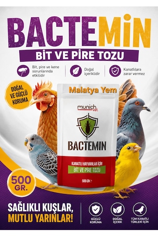 Bactemin Akarsid Doğal Kanatlı Bit Kene Parazit Tozu 500 Gr Bactemin Akarsid Doğal Kanatlı Bit Kene Parazit Tozu 500 Gr