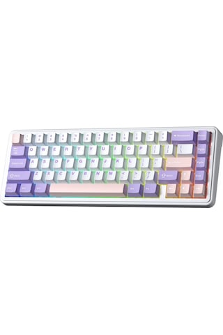Aula F65 Nimbus V3 Switch Mekanik Rgb Tkl Makrolu Hot Swap Kablosuz Klavye Pastel