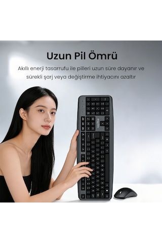 Veggieg Mk700 2.4ghz Kablosuz Multimedia Türkçe Q Klavye Mouse Seti Optik