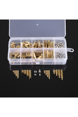 Tongxida 240 Adet Kutulu M2-m3 Bakır Standoff: Çift Yönlü Altıgen, Kartlı Devreler İçin Mekanik Ayrıcı