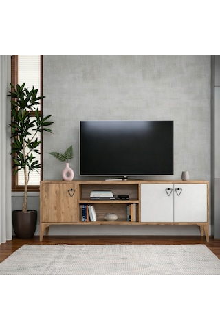 Lusso Modern Ayaklı Tv Ünitesi Alt Modül - Atlantik Çam Atlantik Çam