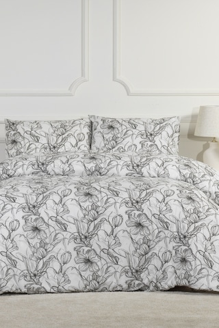 Elart Line Art Nevresim Takımı Çift Kişilik Lastikli Çarşaf 200x220 Cm Renksiz