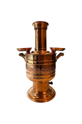Bakir Desenli Kömürlü Semaver23-302