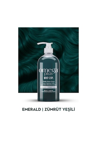 Omega Plus Bad Girl Zümrüt Yeşili Amonyaksız Renkli Saç Boyası 250ml