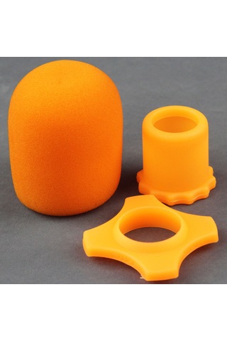 Gajeena Mikrofon Korumalı Kılıf: Ktv Ev Kullanıma Uygun Rüzgar/sprey Engeli, Sünger + Silikon Dört Köşeli Uç Kapağı, Siyah