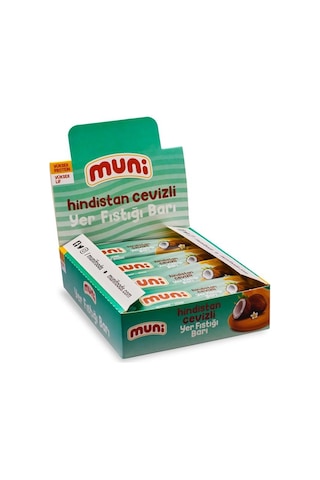 Muni Hindistan Cevizli Yer Fıstığı Barı 12 x 40 G