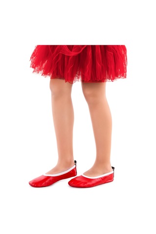 Kiko Kids Prom 7525 Kız Çocuk Pisi Pisi Balo Dans Gösteri Ayakkabısı Kırmızı