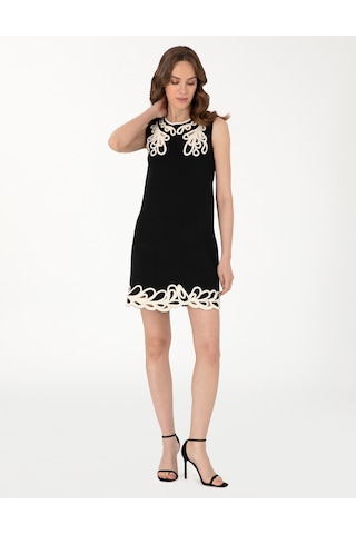 Pierre Cardin Kadın Siyah Elbise Triko 50308039-vr046 Siyah
