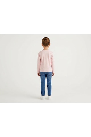 Benetton Kız Çocuk Açık Pembe Tshirt