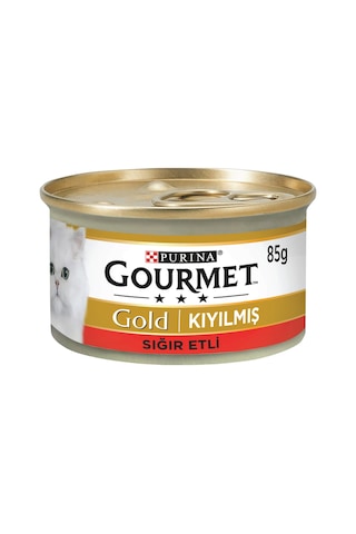 Purina Gourmet Gold Kıyılmış Sığır Etli Konserve Yetişkin Kedi Maması 24 x 85 G