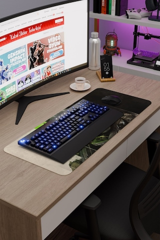 Call Of Duty Kaymaz Dikişli Kauçuk Oyuncu Mousepad V2 - 70x30 Xl Gaming Mouse Pad Fare Altlığı