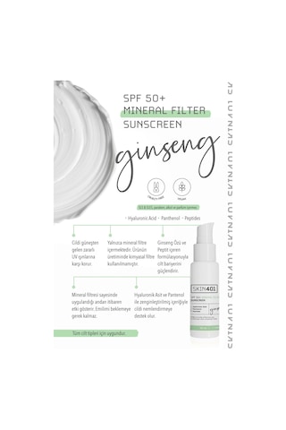 Spf50 Mineral Filtre Güneş Kremi 50 Ml