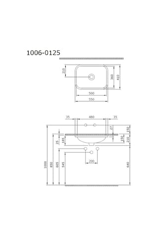 Bocchi Tezgahaltı Lavabo 55 CM Capri Mavi 1006-024-0125