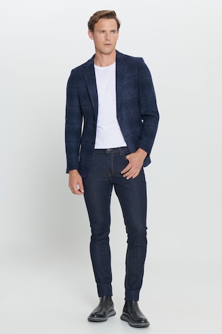 AC&Co / Altınyıldız Classics Erkek Lacı Slim Fit Dar Kesim Mono Yaka Yünlü Ceket Lacı