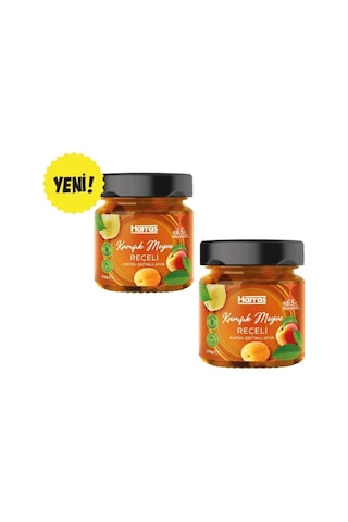 Şeker İlavesiz Karışık Meyve Reçeli 275 G X 2 Adet - %65 Meyve Oranlı Kayısı Şeftali Ayva Karışımı