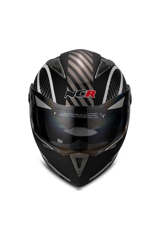 Ncr Çene Açılır Monster Motosiklet Kaskı Vizörlü Ece Belgeli Siyah - Beyaz