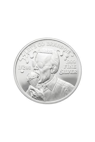 AgaKulche FJB Lets Go Brandon Gümüş Sikke Coin