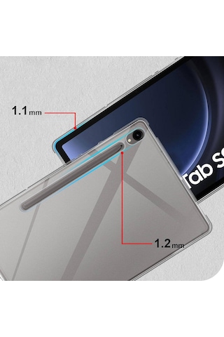 Galaxy Uyumlu Tab S9 Kılıf Tablet Süper Silikon Kılıf