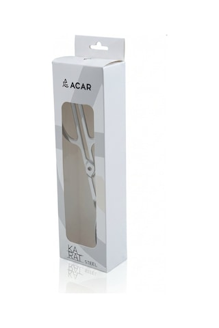 Karat Steel Makas Salata Maşası Silver