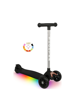 Tois LED Işıklı Lumi Scooter – Direksiyondan Yön Verilebilen, Yükseklik Ayarlı 3 Tekerlekli Çocuk Scooter turuncu