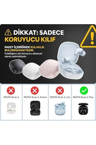 Xiaomi Redmi Buds 6 Play Kılıf Figürlü Zarif Fiyonk