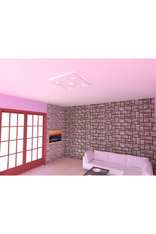 Motifpiyer spotlu gizli ışıklı tavan göbeği sgt-45-5 60X60X4.5cm