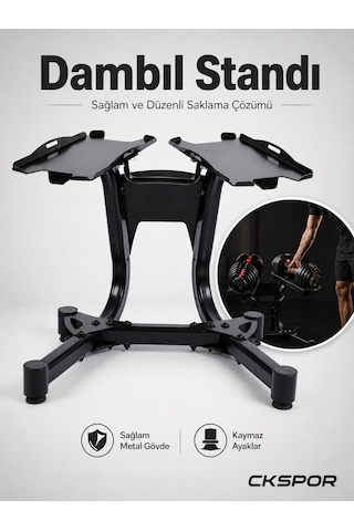 Ckspor Ayarlanabilir Dambıl Standı Dayanıklı Ve Ergonomik Tasarım Ev & Spor Salonu Kullanımı İçin