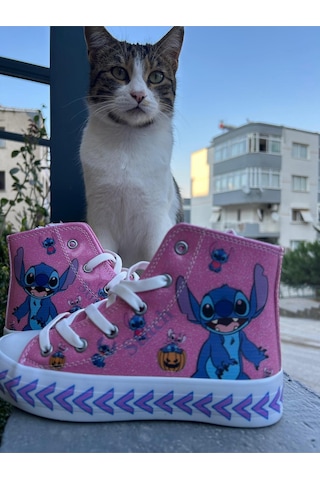 Scarpe Magiche Stich Pembe Ayakkabı 31-35 Numara Arası Işıksızdır Pembe