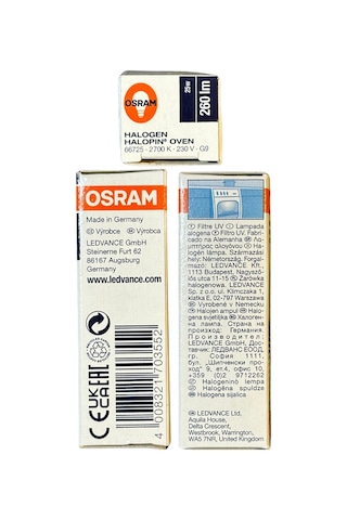 Osram Halopin Oven 25w 2700k Sarı Işık G9 Duylu Halojen Fırın Ampulü 4 Adet