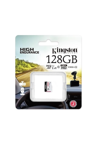 Kingston Sdce-128gb 128gb Microsdxc Endurance 95r-45w C10 A1 Uhs-ı Card Only Hafıza Kartı Kdo