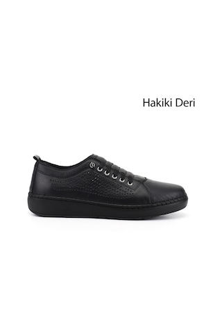 Gönderi(R) Gönderi R Kadın Siyah Bağcıklı Hakiki Deri Comfort Ayakkabı Dyza82942819