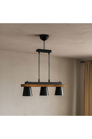 Correx Venedik 3'lü Sıralı Sarkıt - Siyah / Kahverengi - 70x10x10 Cm Siyah / Kahverengi