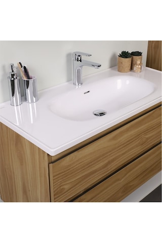 Kobos Lignum 100 Cm Banyo Dolabı Seti Meguro Ahşap