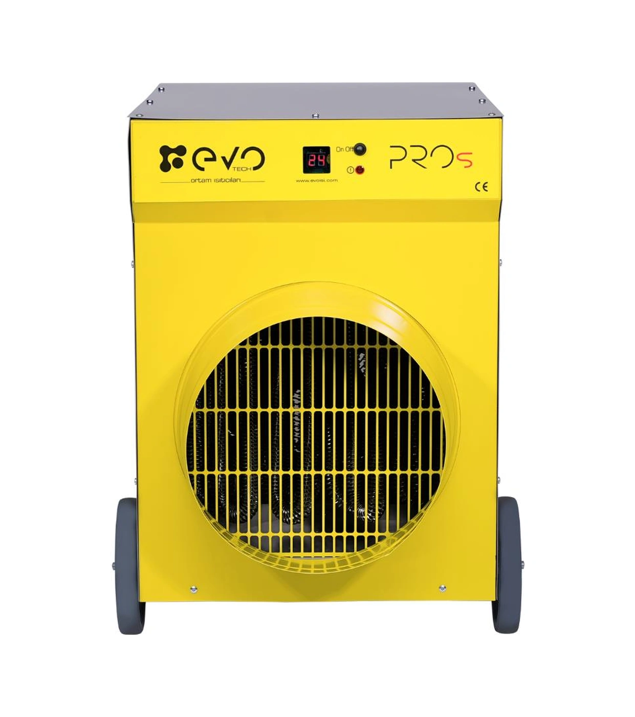 Evo35 Pros - 35 Kw Kumandalı Ve Dijital Endüstriyel Elektrikli Fanlı Isıtıcı