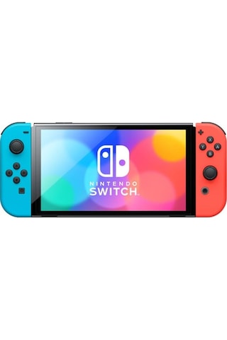 Nintendo Switch OLED Oyun Konsolu (İthalatçı Garantili) Kırmızı - Mavi