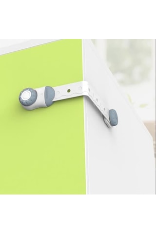 Evokids Şifreli Çocuk Güvenlik Kilidi Buz Mavisi ( 3 Adet ) Çok Renkli