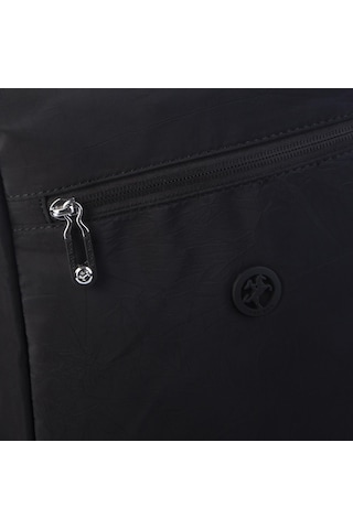 Nas Bag Unisex Büyük Boy Su Geçirmez Waterproof Hafif Sırt Çantası Çok Gözlü Siyah