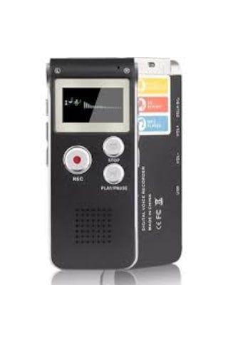 Dex-08 - 8 Gb Dahili Hafızalı Ses Kayıt Cihazı - Mp3 Çalar Özellikli - Kulalık Ve 1 Metre Harici Mikrofonlu