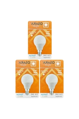 3 Adet 7w E14 Led Mini Ampul, Beyaz Işık Seçeneği -