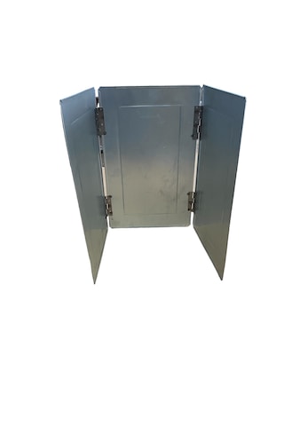 Mobilreyon Rüzgarlık Katlanabilir 3 Kanatlı Rüzgar Kesici 25-40cm Gümüş