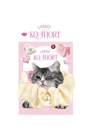 İnci Detaylı Saç Tokası Clıo Pearl Hair Scrunchie Luxury Koshort Krem 89504159