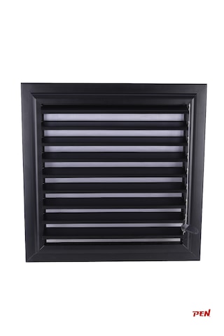 Pen Alüminyum Banyo Wc Havalandırma Menfezi 44x44 Mat Siyah