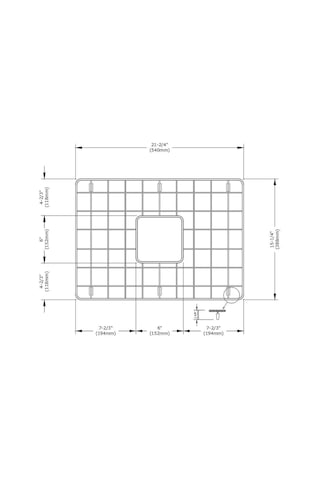 Bocchi 2300-0014 Paslanmaz Çelik Tel Izgara 60 CM 1466841