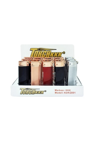 Bronz - Siyah Tek Torch Pürmüz Metal Puro Çakmağı - Tr8072