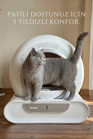 Yeni Nesil Akıllı Kedi Tuvaleti, Otomatik Kedi Tuvaleti, Ntl-pw-65bw
