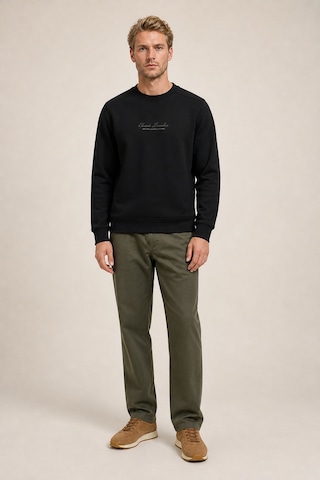 Redline Clavin Erkek Regular Fit Yeni Sezon Pamuklu Sweatshirt Siyah