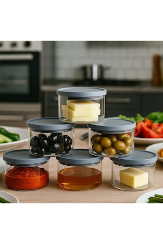 400 Cc Sade Plastik Kapaklı Kahvaltılık 90 X 70+400 Ml Beyaz